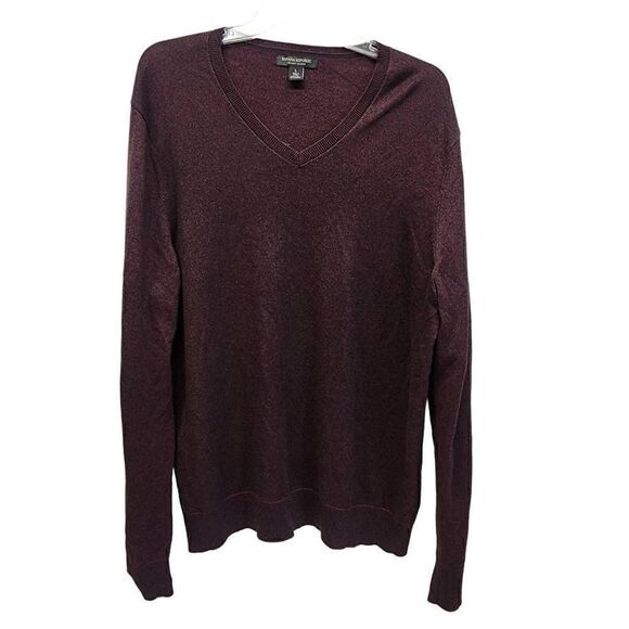Banana Republic Sweater Mens Medium V Neck Pullover Luxury Blend Silk Casual Siz - Picture 9 of 9
